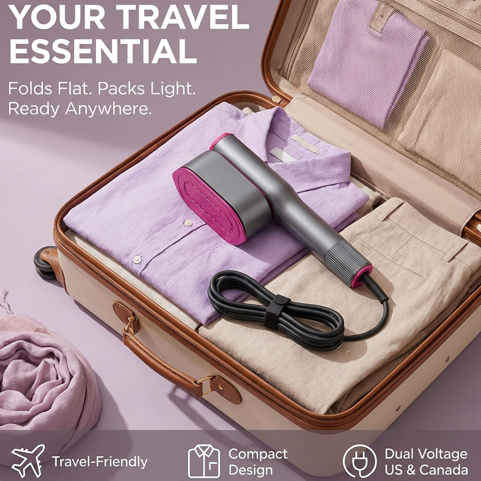WellPressed™ Portable 2-in-1 Steamer & Iron