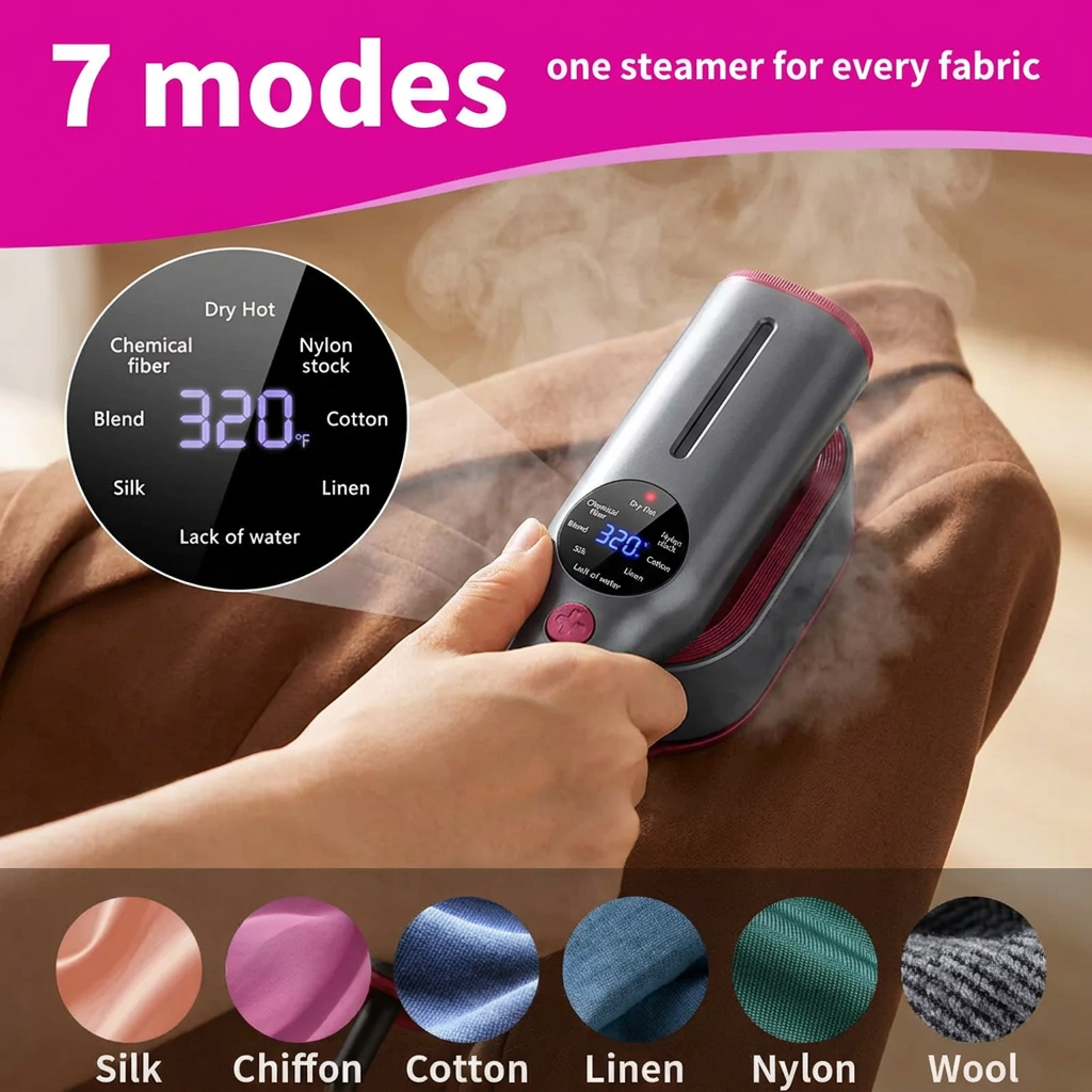WellPressed™ Portable 2-in-1 Steamer & Iron