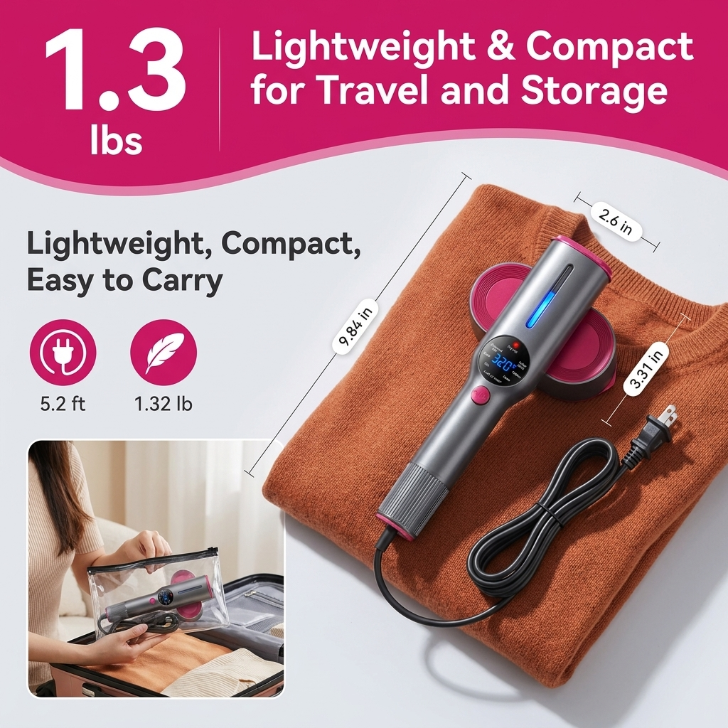 WellPressed™ Portable 2-in-1 Steamer & Iron